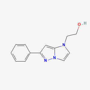 molecular formula C13H13N3O B1480838 2-(6-phenyl-1H-imidazo[1,2-b]pyrazol-1-yl)ethan-1-ol CAS No. 2098010-77-4