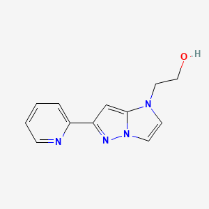2-(6-(pyridin-2-yl)-1H-imidazo[1,2-b]pyrazol-1-yl)ethan-1-ol