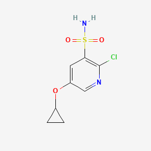 2-Chloro-5-cyclopropoxypyridine-3-sulfonamide