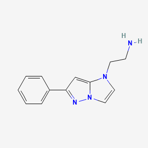2-(6-phenyl-1H-imidazo[1,2-b]pyrazol-1-yl)ethan-1-amine