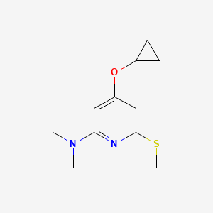 4-Cyclopropoxy-N,N-dimethyl-6-(methylthio)pyridin-2-amine