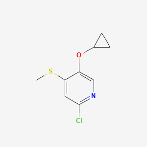 2-Chloro-5-cyclopropoxy-4-(methylthio)pyridine