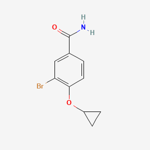 3-Bromo-4-cyclopropoxybenzamide