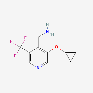 (3-Cyclopropoxy-5-(trifluoromethyl)pyridin-4-YL)methanamine