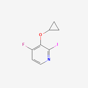 molecular formula C8H7FINO B14808473 3-Cyclopropoxy-4-fluoro-2-iodopyridine 