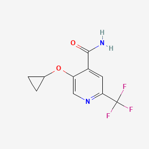 5-Cyclopropoxy-2-(trifluoromethyl)isonicotinamide