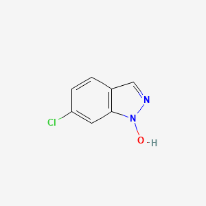 molecular formula C7H5ClN2O B14808499 Indazole, 6-chloro-1-hydroxy- CAS No. 1193266-37-3