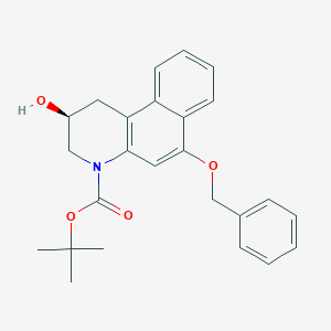 (S)-tert-Butyl 6-(benzyloxy)-2-hydroxy-2,3-dihydrobenzo[f]quinoline-4(1H)-carboxylate