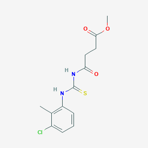 Methyl 4-{[(3-chloro-2-methylphenyl)carbamothioyl]amino}-4-oxobutanoate