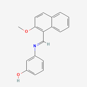 3-{[(E)-(2-methoxynaphthalen-1-yl)methylidene]amino}phenol