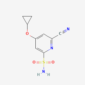 6-Cyano-4-cyclopropoxypyridine-2-sulfonamide