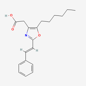 2-(5-Hexyl-2-styryloxazol-4-yl)acetic acid