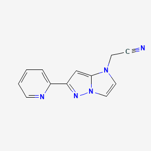 2-(6-(pyridin-2-yl)-1H-imidazo[1,2-b]pyrazol-1-yl)acetonitrile