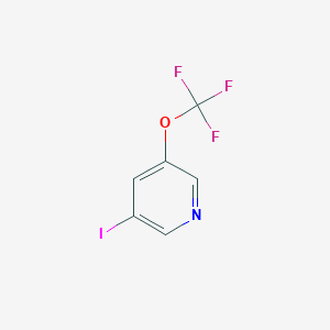 molecular formula C6H3F3INO B14808591 3-Iodo-5-(trifluoromethoxy)pyridine 