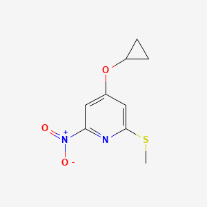 4-Cyclopropoxy-2-(methylthio)-6-nitropyridine