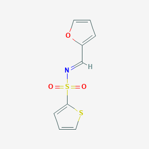 N-[(E)-furan-2-ylmethylidene]thiophene-2-sulfonamide