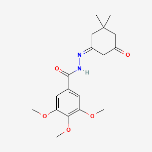 N'-[(1Z)-3,3-dimethyl-5-oxocyclohexylidene]-3,4,5-trimethoxybenzohydrazide