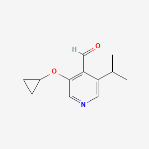 3-Cyclopropoxy-5-isopropylisonicotinaldehyde