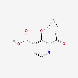 3-Cyclopropoxy-2-formylisonicotinic acid