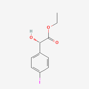 molecular formula C10H11IO3 B14808631 Ethyl (S)-2-hydroxy-2-(4-iodophenyl)acetate 