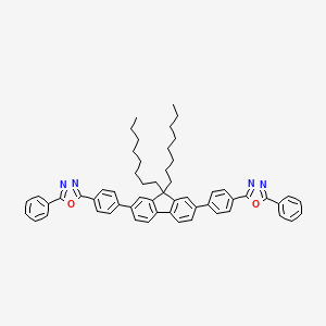 2-[4-[9,9-Dioctyl-7-[4-(5-phenyl-1,3,4-oxadiazol-2-yl)phenyl]fluoren-2-yl]phenyl]-5-phenyl-1,3,4-oxadiazole