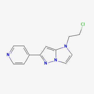 molecular formula C12H11ClN4 B1480867 1-(2-chloroethyl)-6-(pyridin-4-yl)-1H-imidazo[1,2-b]pyrazole CAS No. 2098055-24-2