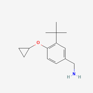 (3-Tert-butyl-4-cyclopropoxyphenyl)methanamine