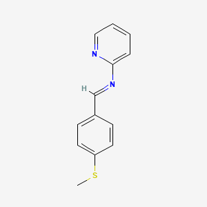 N-{(E)-[4-(methylsulfanyl)phenyl]methylidene}pyridin-2-amine