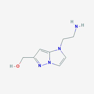 molecular formula C8H12N4O B1480872 (1-(2-氨基乙基)-1H-咪唑并[1,2-b]吡唑-6-基)甲醇 CAS No. 2090278-91-2