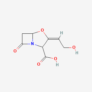 molecular formula C8H9NO5 B14808724 (3E)-3-(2-hydroxyethylidene)-7-oxo-4-oxa-1-azabicyclo[3.2.0]heptane-2-carboxylic acid 