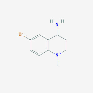 molecular formula C10H13BrN2 B14808726 6-Bromo-1-methyl-1,2,3,4-tetrahydroquinolin-4-amine 