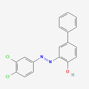 3-[(E)-(3,4-dichlorophenyl)diazenyl]biphenyl-4-ol