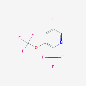 5-Iodo-3-(trifluoromethoxy)-2-(trifluoromethyl)pyridine