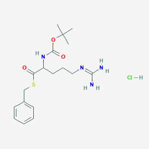 molecular formula C18H29ClN4O3S B14808777 Boc-Arg-SBzl HCl 