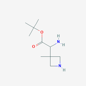 Tert-butyl 2-amino-2-(3-methylazetidin-3-yl)acetate