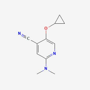 5-Cyclopropoxy-2-(dimethylamino)isonicotinonitrile