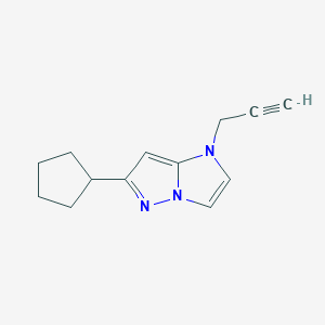 6-cyclopentyl-1-(prop-2-yn-1-yl)-1H-imidazo[1,2-b]pyrazole