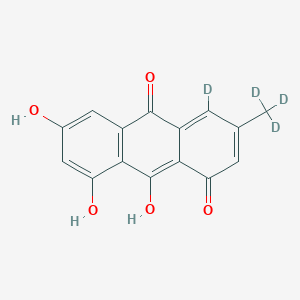 4-Deuterio-6,8,9-trihydroxy-3-(trideuteriomethyl)anthracene-1,10-dione