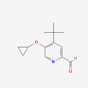 4-Tert-butyl-5-cyclopropoxypicolinaldehyde