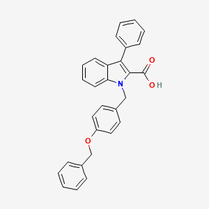 1-(4-Benzyloxybenzyl)-3-phenylindole-2-carboxylic acid