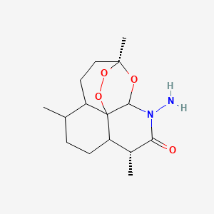 molecular formula C15H24N2O4 B14808846 N-Amino-11-azaartemisinin 