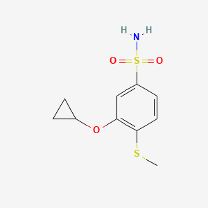 3-Cyclopropoxy-4-(methylthio)benzenesulfonamide