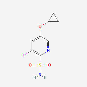 5-Cyclopropoxy-3-iodopyridine-2-sulfonamide