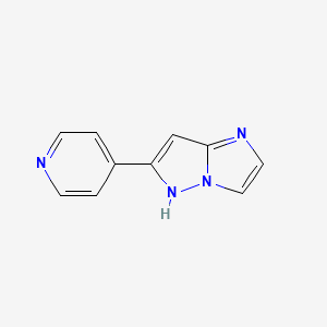 molecular formula C10H8N4 B1480888 6-(pyridin-4-yl)-1H-imidazo[1,2-b]pyrazole CAS No. 2097968-99-3