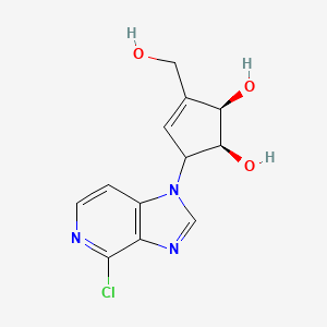 (1S,2R)-5-(4-Chloro-1H-imidazo[4,5-C]pyridin-1-YL)-3-(hydroxymethyl)cyclopent-3-ene-1,2-diol