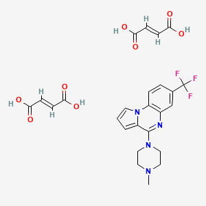 (E)-but-2-enedioic acid;4-(4-methylpiperazin-1-yl)-7-(trifluoromethyl)pyrrolo[1,2-a]quinoxaline