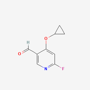 4-Cyclopropoxy-6-fluoronicotinaldehyde