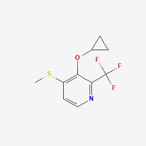 3-Cyclopropoxy-4-(methylthio)-2-(trifluoromethyl)pyridine