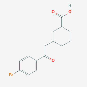 cis-3-[2-(4-Bromophenyl)-2-oxoethyl]-cyclohexane-1-carboxylic acid