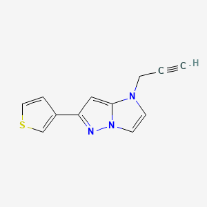 1-(prop-2-yn-1-yl)-6-(thiophen-3-yl)-1H-imidazo[1,2-b]pyrazole
